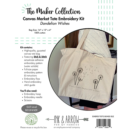 Embroidery Tote Kits     